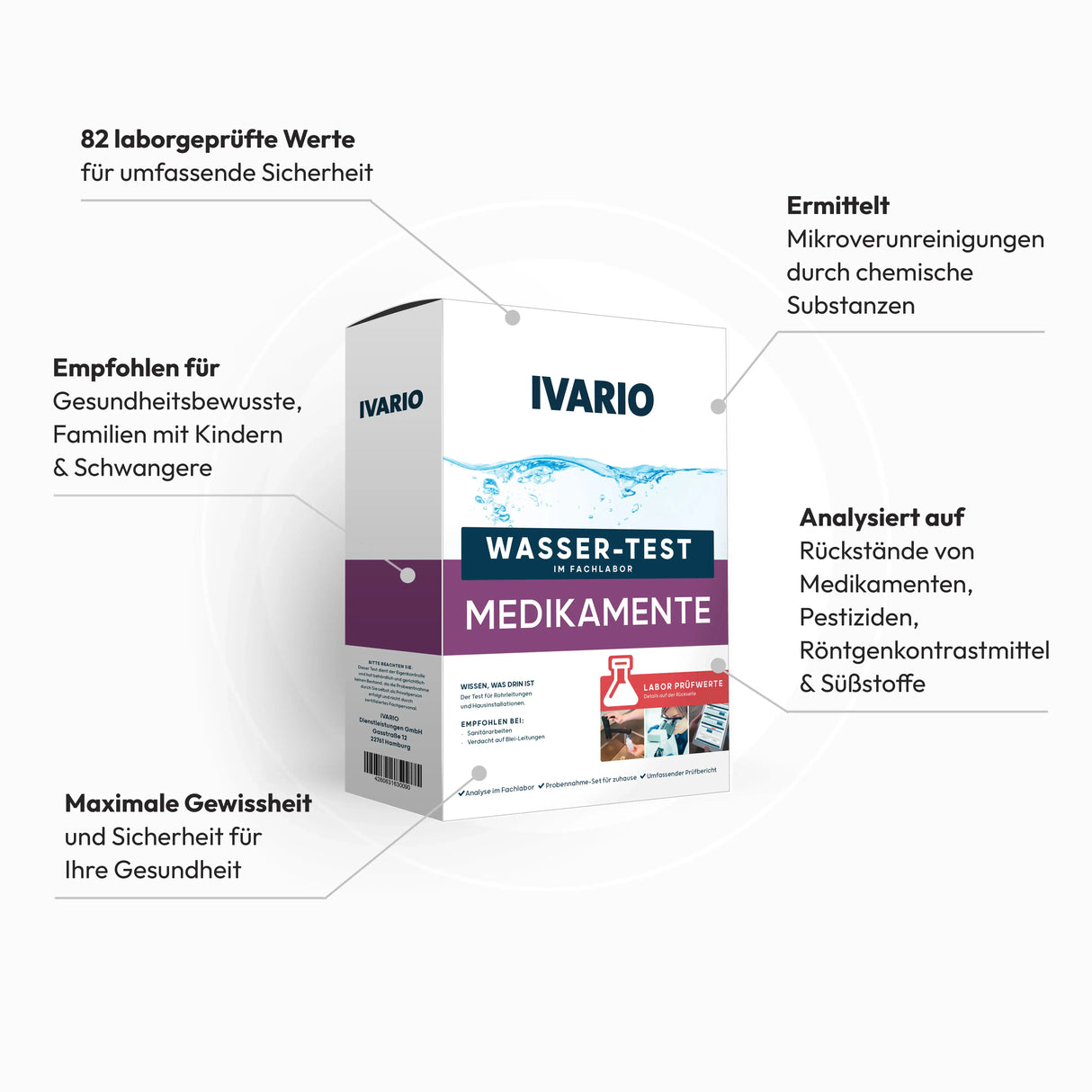 Arzneimittel & Pestizid Wassertest