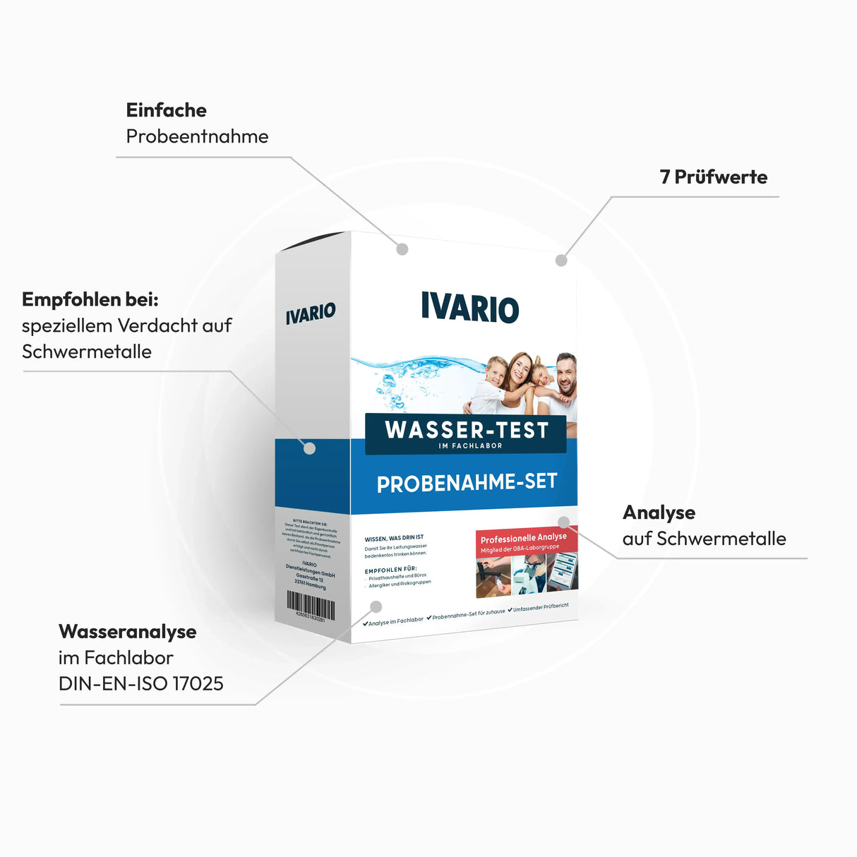 Schwermetall-Trinkwassertest