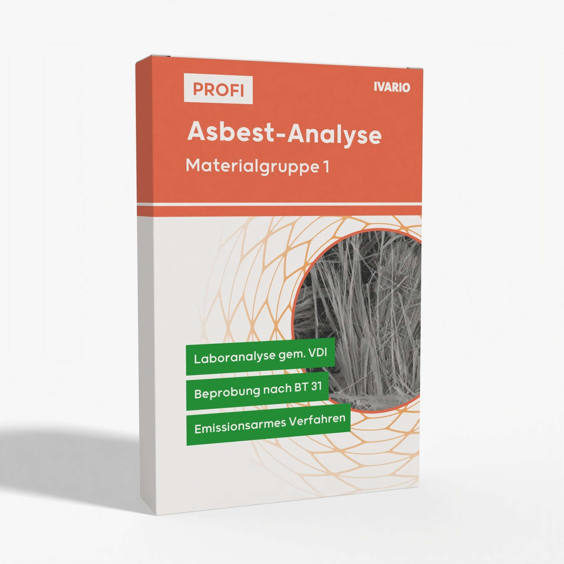 PROFI Asbest-Analyse Materialgruppe 1 von IVARIO