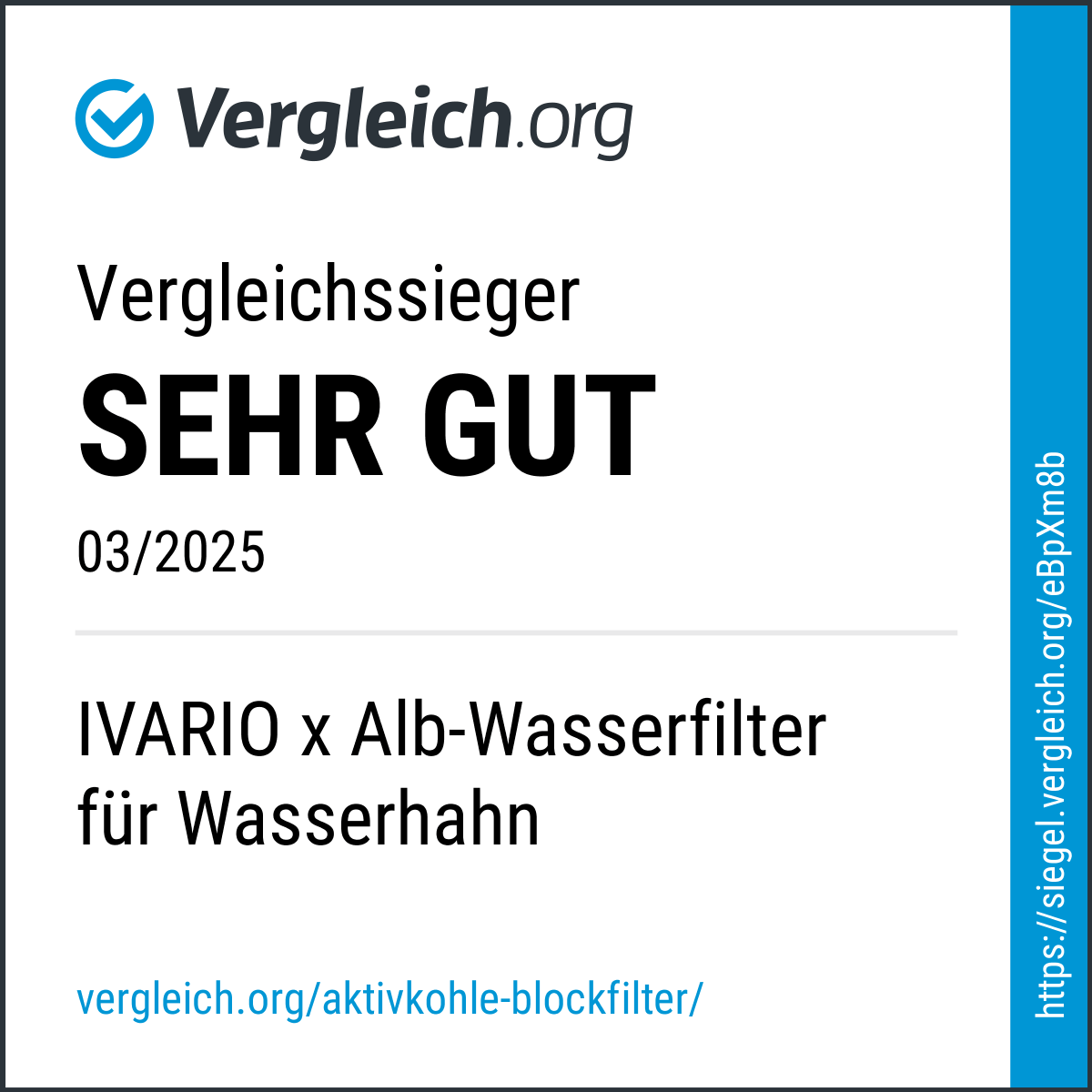 IVARIO x Alb Filter Trinkwasserfilter Duo Active