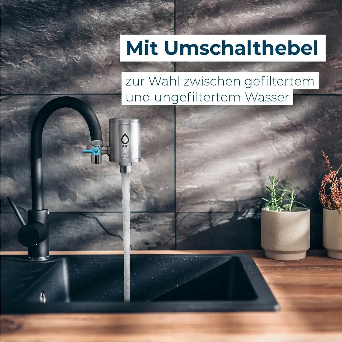 IVARIO x Alb Aktivkohle Wasserfilter PFAS