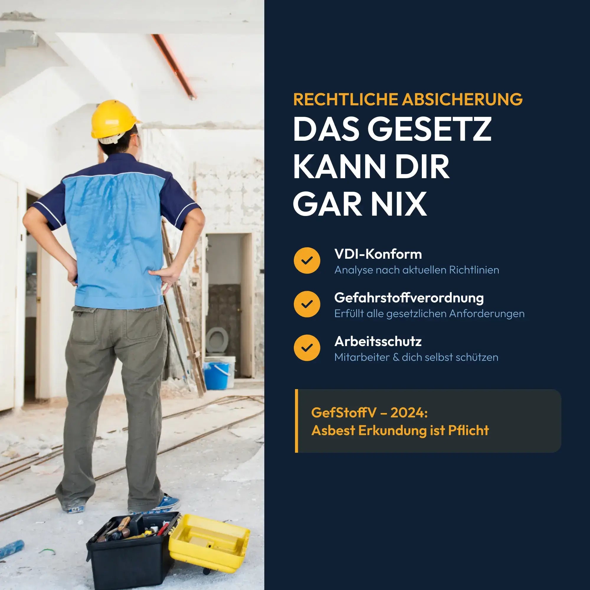 PROFI Asbest-Analyse Materialgruppe 1
