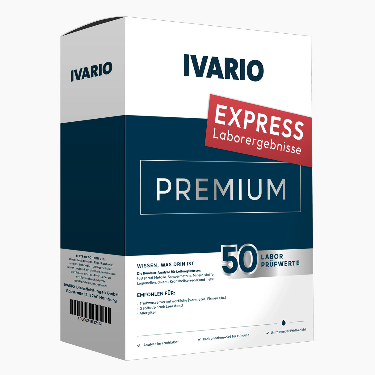 Wasseranalyse PREMIUM (Bundle Test) von IVARIO