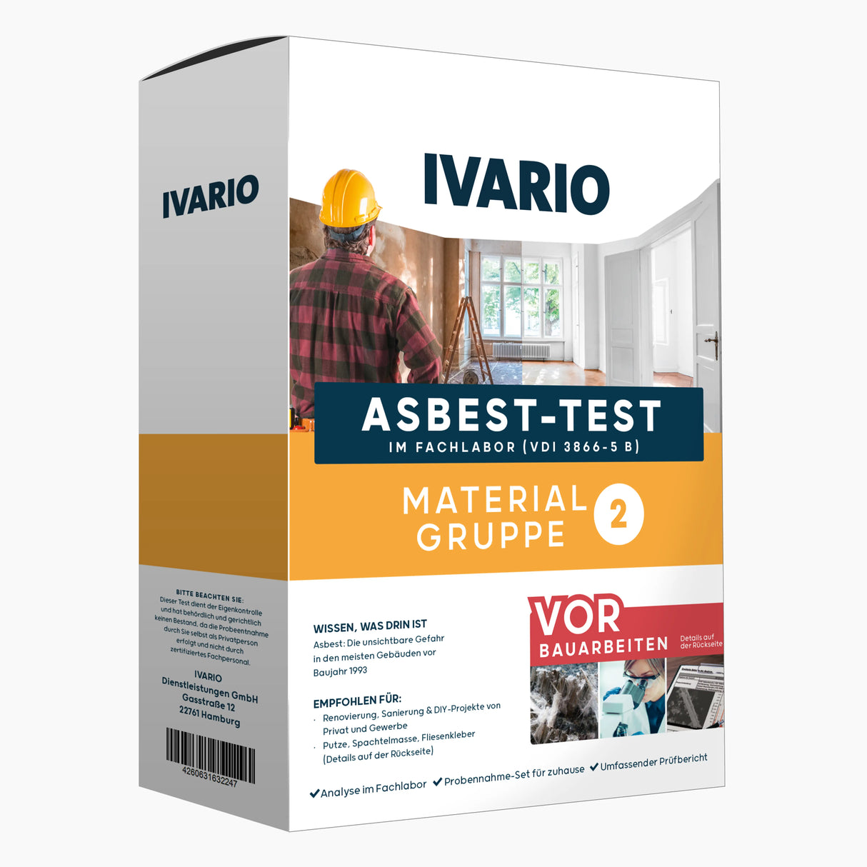 Asbest-Test Materialgruppe 2