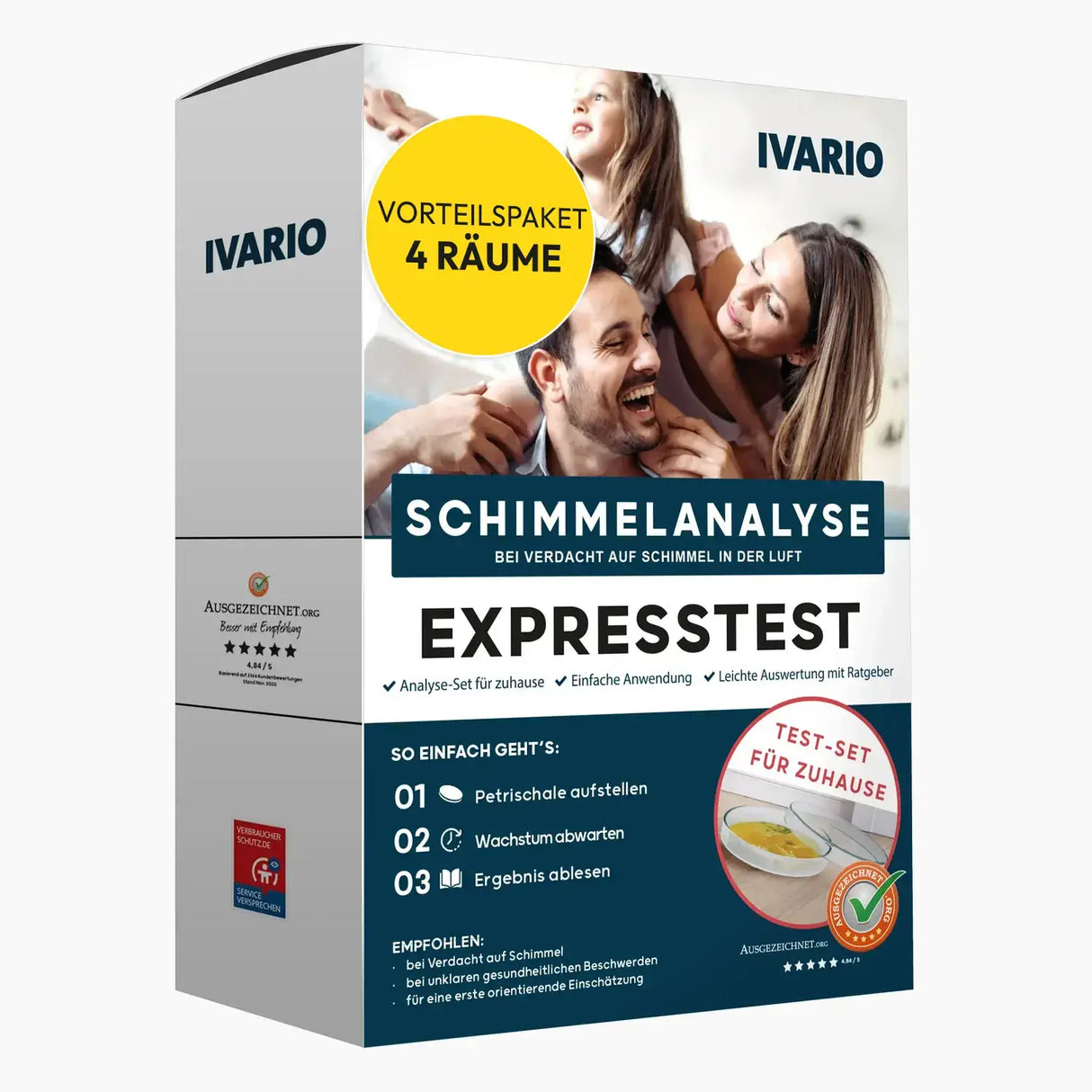 Schimmel-Selbsttest-Raumluft von IVARIO Produktshot