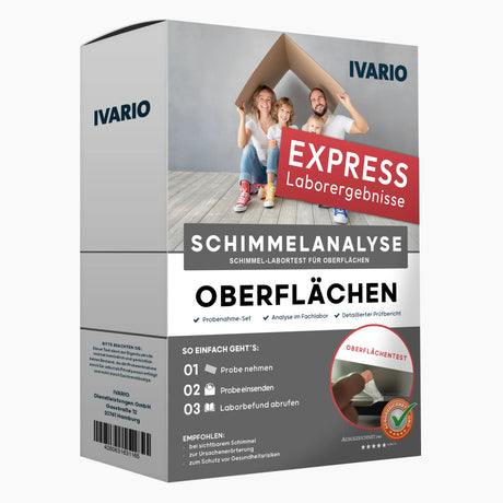 Express Schimmel-Labortest-Oberflächen von IVARIO