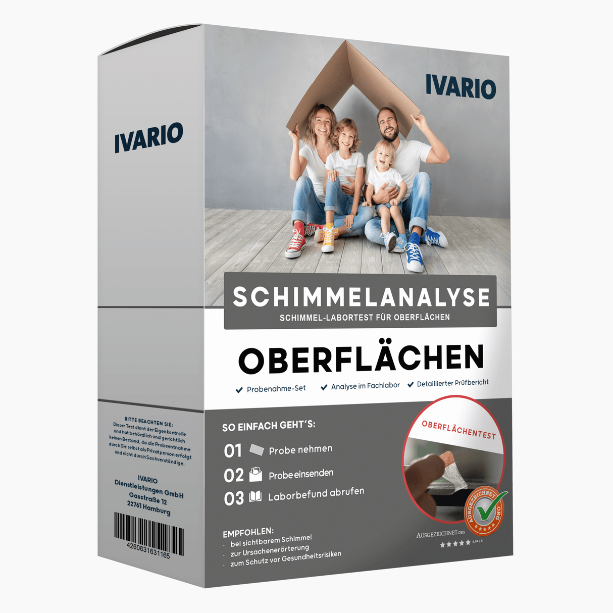 Schimmel-Labortest-Oberflächen von IVARIO
