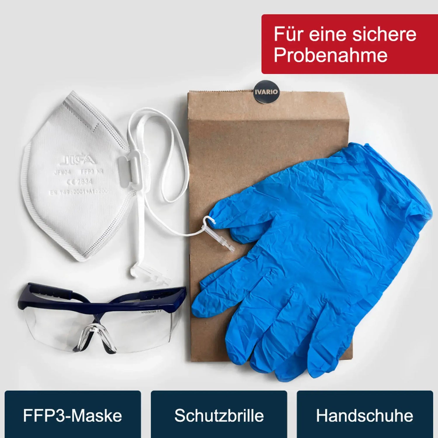 Das IVARIO Schutzset für die sichere Asbest-Probenahme