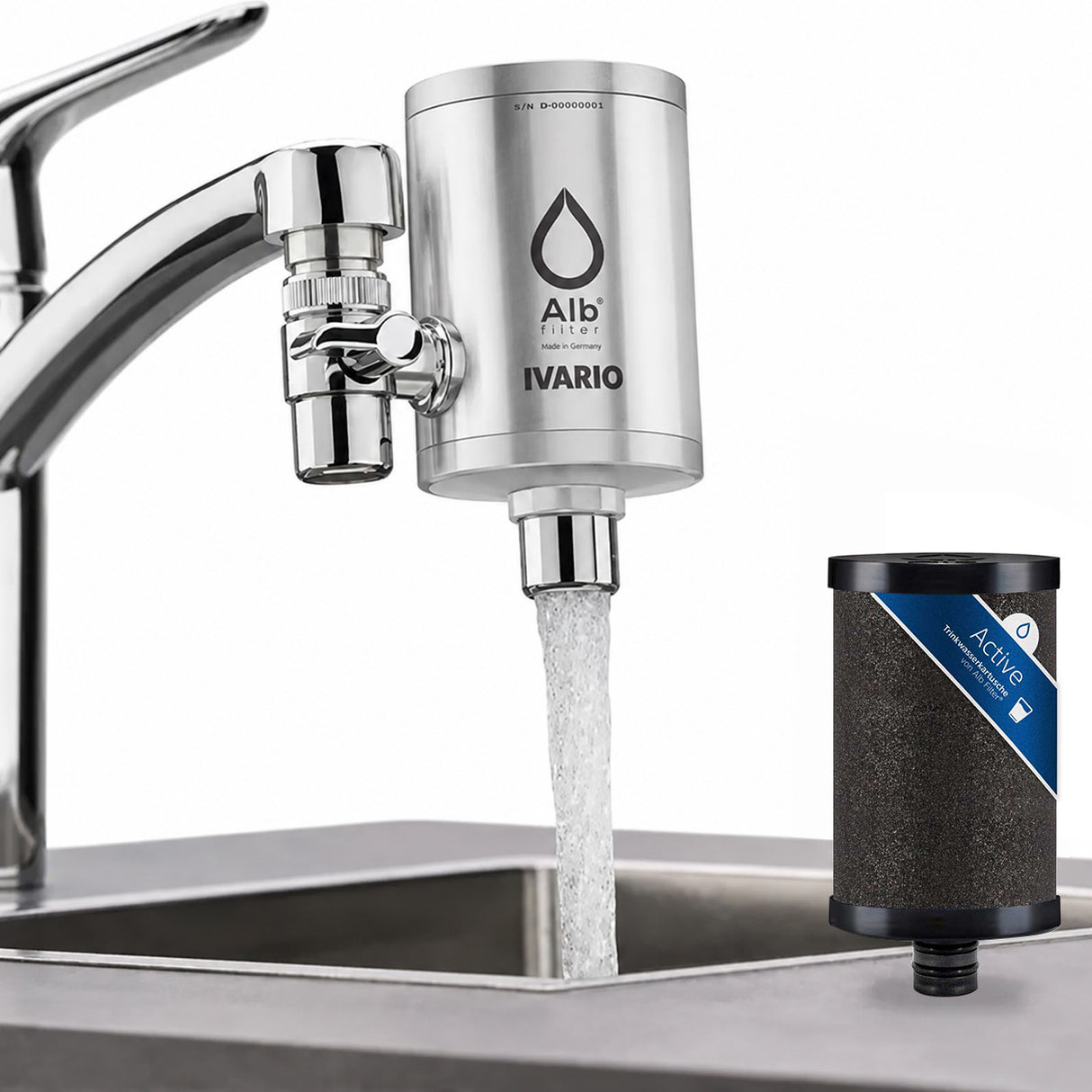IVARIO x Alb Filter Trinkwasserfilter Duo Active