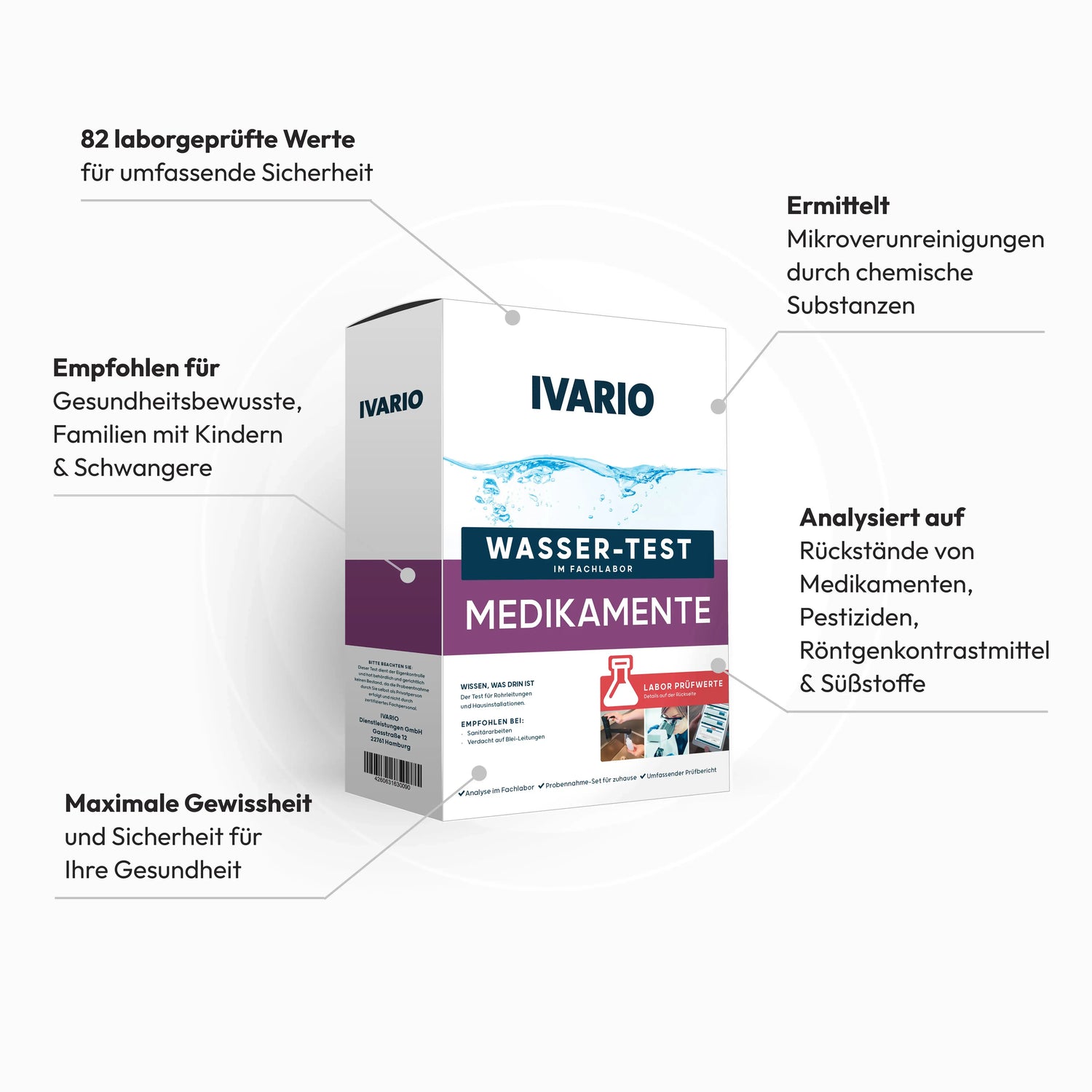 Arzneimittel & Pestizid Wassertest