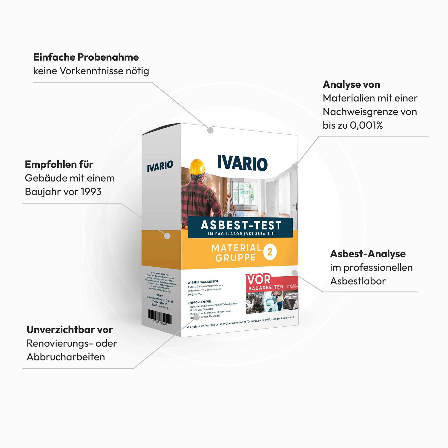 Asbest-Test Materialgruppe 2