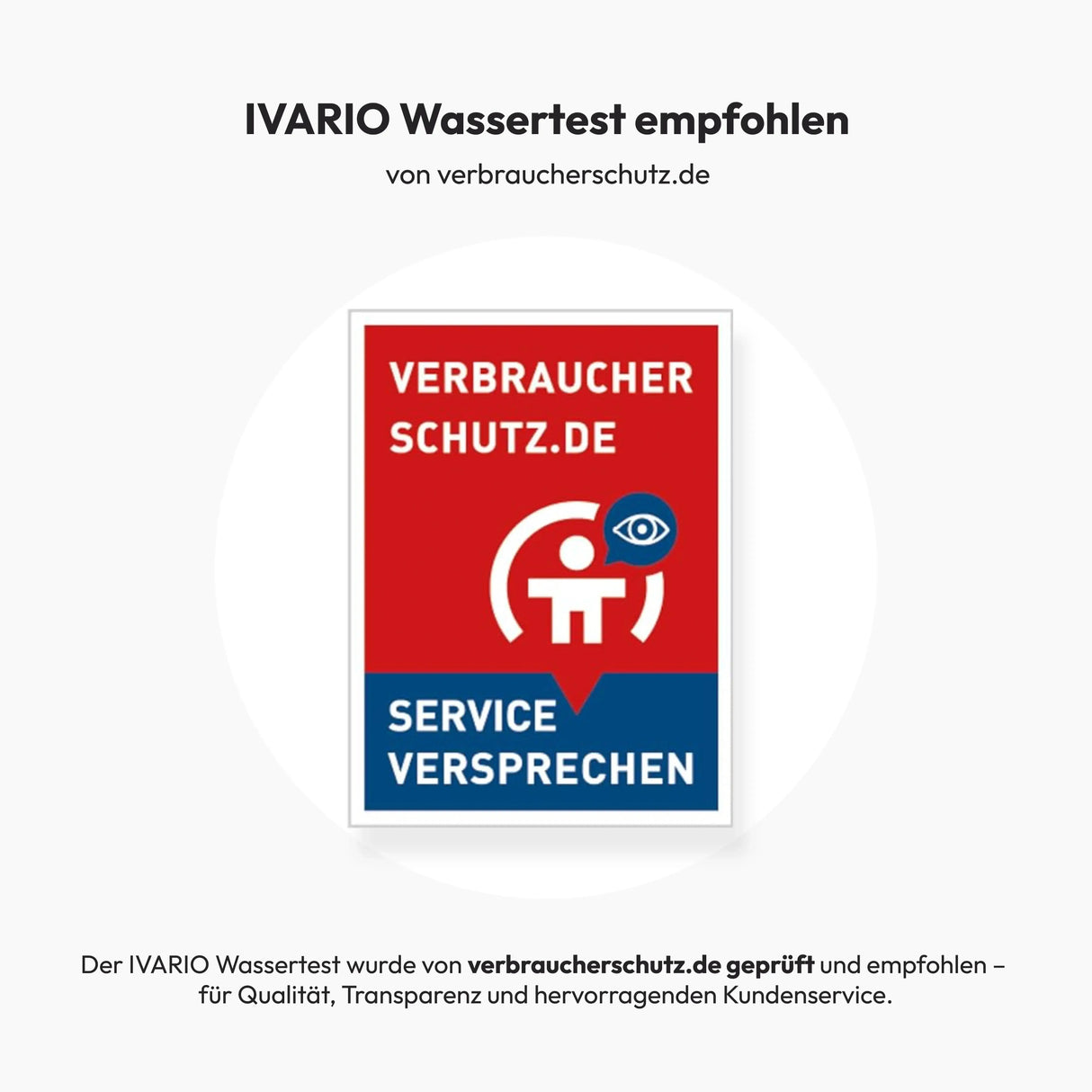IVARIO Wassertests geprüft und empfohlen von verbraucherschutz.de