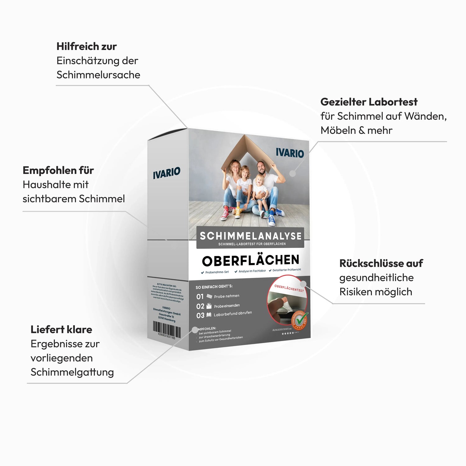 Schimmel-Labortest-Oberflächen