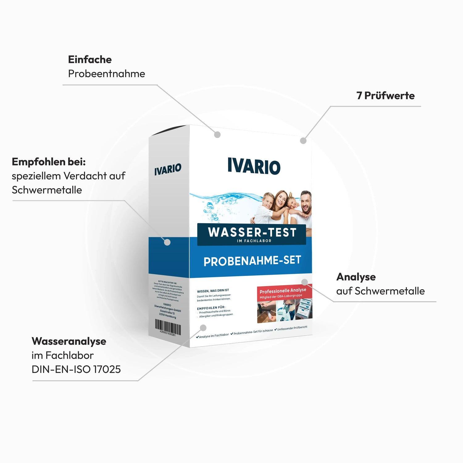 Schwermetall-Trinkwassertest