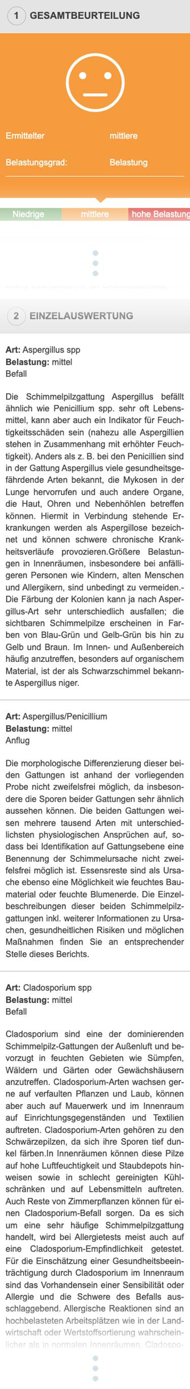 Schimmel-Labortest-Oberflächen