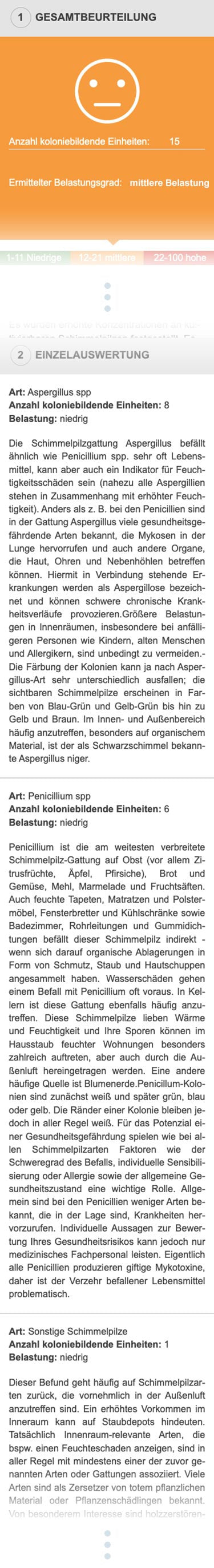 Schimmel-Labortest-Raumluft