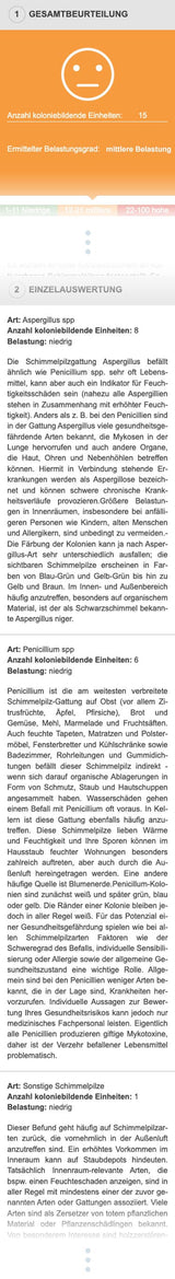 Schimmel-Labortest-Raumluft